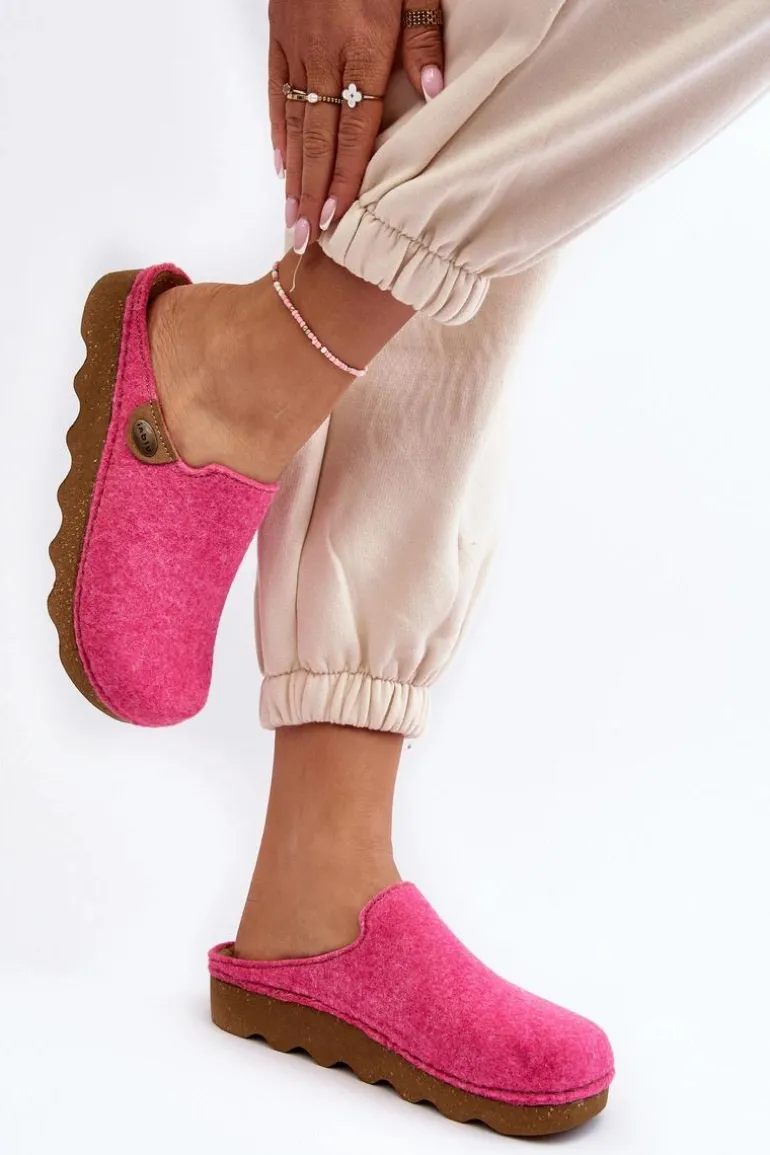 Obuwie Domowe Kapcie Damskie Profilaktyczne Inblu DK000011 Fuksja