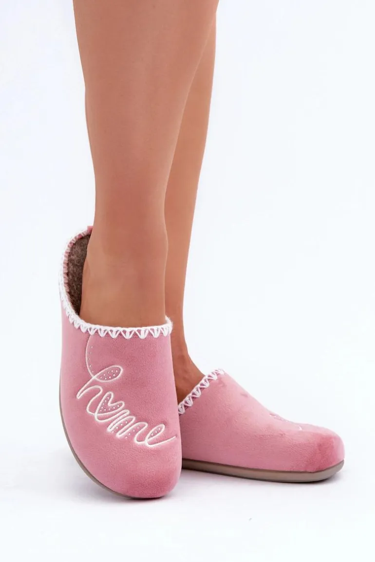 Obuwie Domowe Kapcie Damskie Inblu GF000026 Różowe