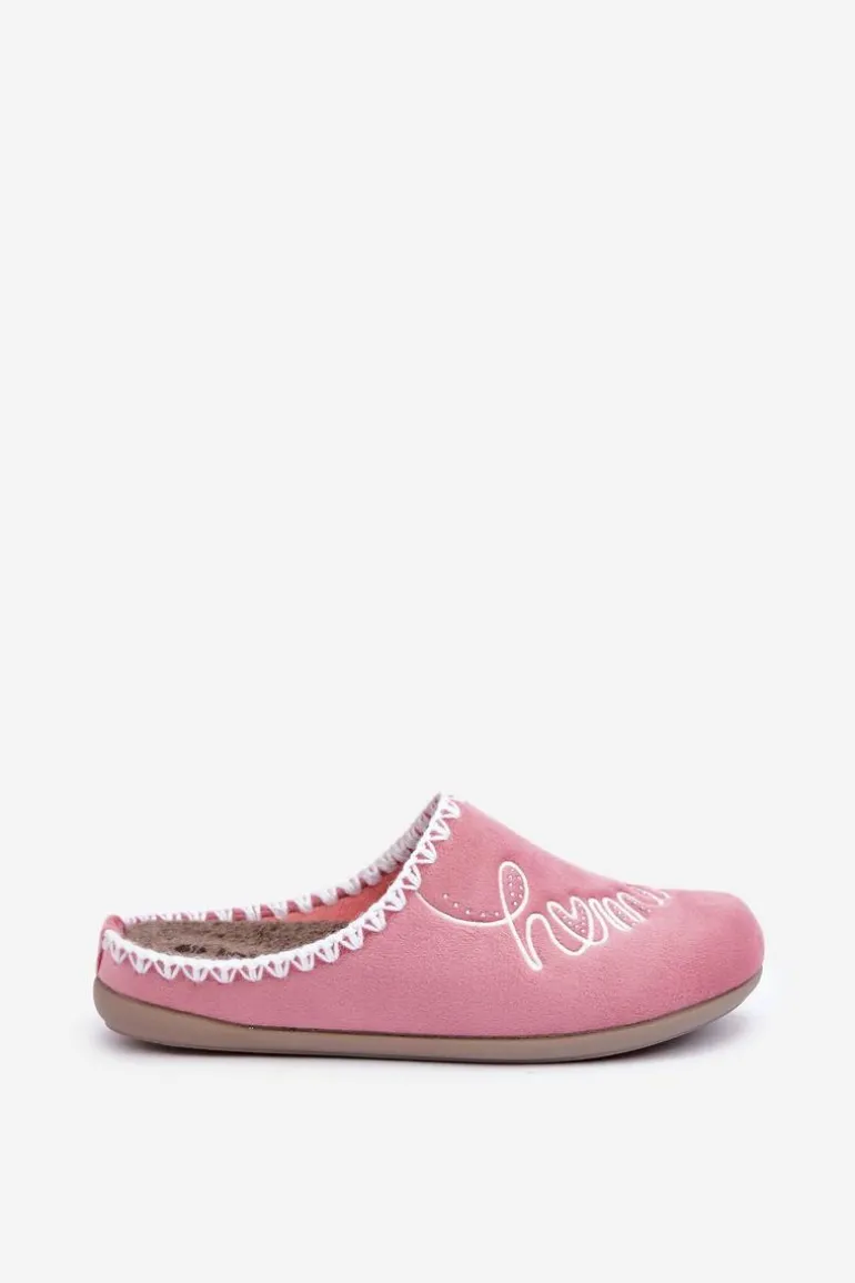 Obuwie Domowe Kapcie Damskie Inblu GF000026 Różowe