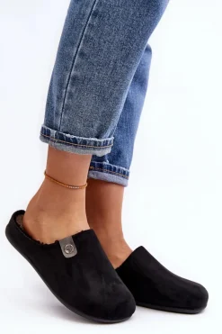 Obuwie Domowe Kapcie Damskie Inblu GF000011 Czarne