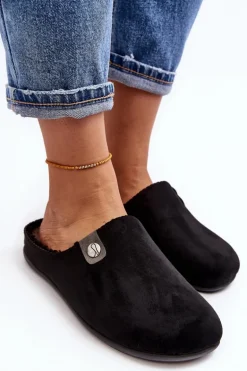 Obuwie Domowe Kapcie Damskie Inblu GF000011 Czarne