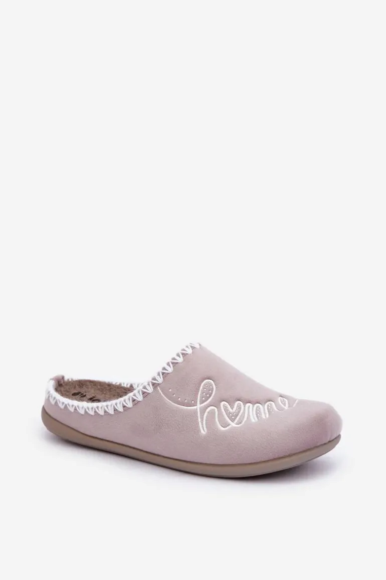 Obuwie Domowe Kapcie Damskie Inblu GF000026 Beżowe