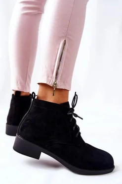 Ocieplane Botki Czarne Malitea