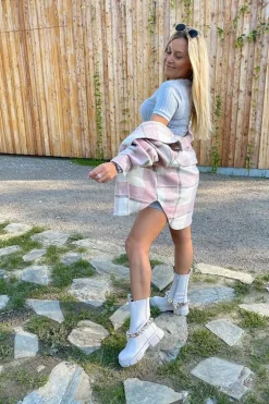 Ocieplane Botki Sztyblety Szare Must Have