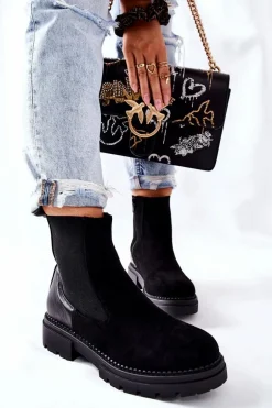 Ocieplane Botki Sztyblety Czarne Prestons