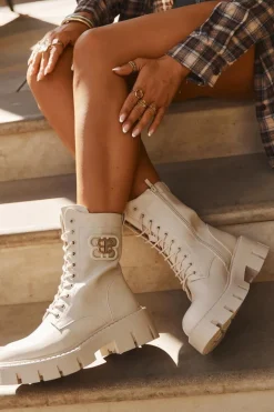 Ocieplane Botki Wokrery Damskie Z Ozdobą Jasnobeżowe Melisse