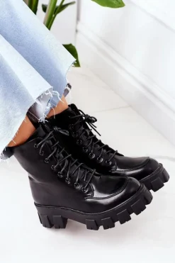 Ocieplane Botki Workery Czarne World Is Mine