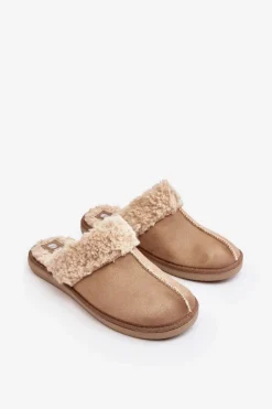 Ocieplane Kapcie Damskie Inblu EK000010 Beżowe