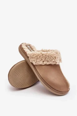 Ocieplane Kapcie Damskie Inblu EK000010 Beżowe