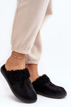 Ocieplane Kapcie Damskie Inblu EK000010 Czarne