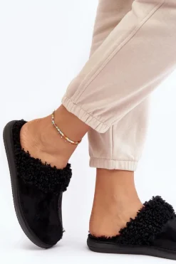 Ocieplane Kapcie Damskie Inblu EK000010 Czarne