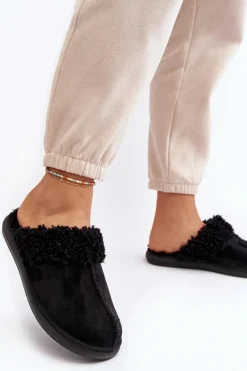 Ocieplane Kapcie Damskie Inblu EK000010 Czarne
