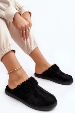 Ocieplane Kapcie Damskie Inblu EK000010 Czarne