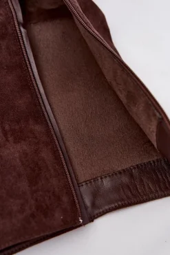 Ocieplane Kozaki Damskie Z Klamrami Czekoladowe Umbria