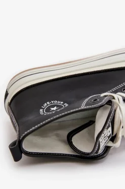 Ocieplane Trampki Damskie Na Platformie Eko Skórzane Big Star OO274062 Czarne