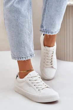 Ocieplane Trampki Damskie Big Star OO274A460 Białe