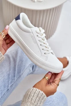 Ocieplane Trampki Damskie Big Star OO274A460 Białe