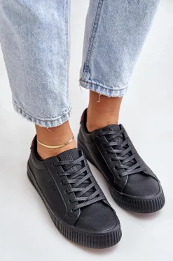 Ocieplane Trampki Damskie Big Star OO274A462 Czarne