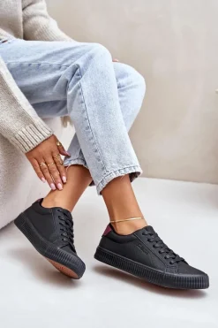 Ocieplane Trampki Damskie Big Star OO274A462 Czarne