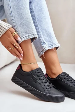 Ocieplane Trampki Damskie Big Star OO274A462 Czarne