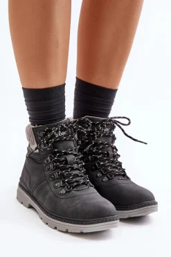 Ocieplane Trapery Damskie Lee Cooper LCJ-24-03-3043 Czarne