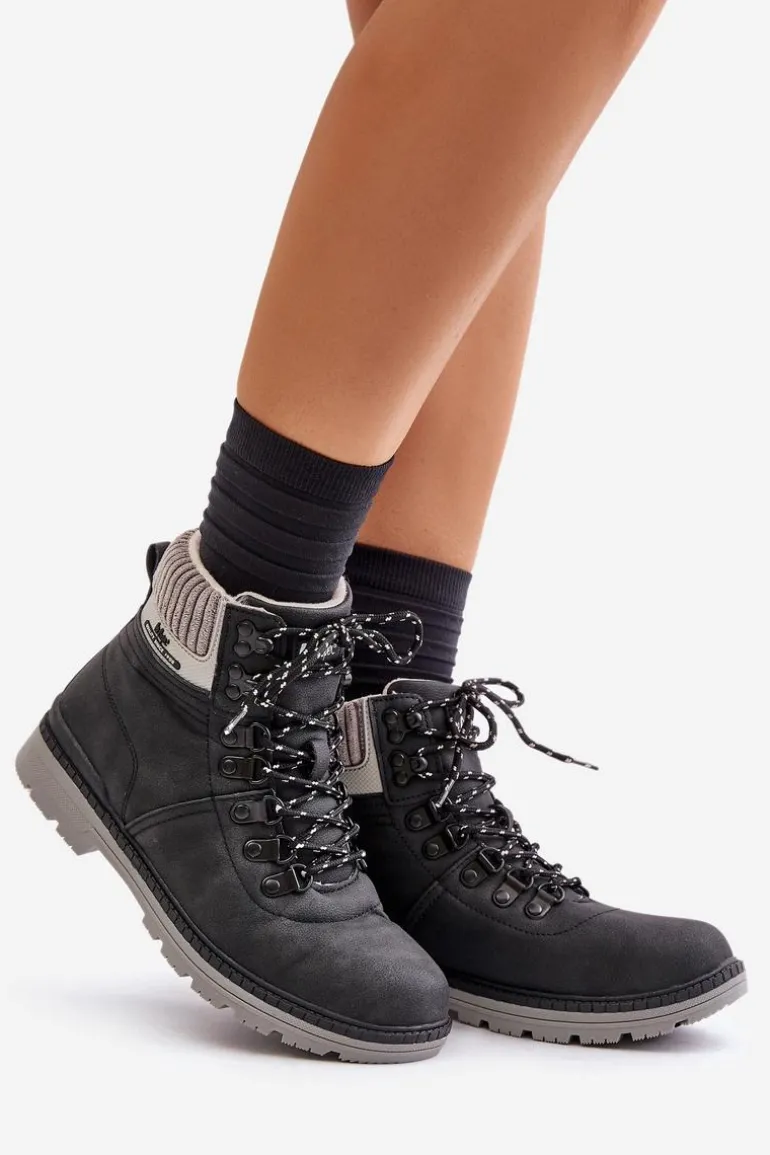 Ocieplane Trapery Damskie Lee Cooper LCJ-24-03-3043 Czarne