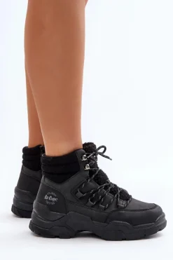 Ocieplane Trapery Damskie Lee Cooper LCJ-24-03-3060L Czarne