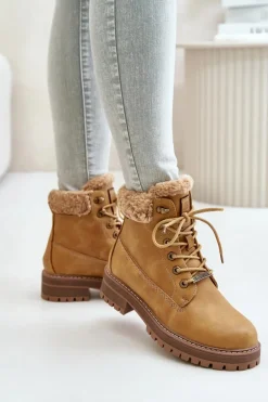 Ocieplane Trapery Damskie Big Star OO274A285 Camel