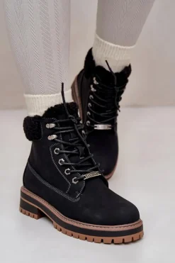 Ocieplane Trapery Damskie Big Star OO274A287 Czarne