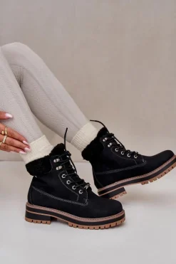 Ocieplane Trapery Damskie Big Star OO274A287 Czarne