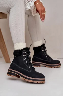 Ocieplane Trapery Damskie Big Star OO274A287 Czarne