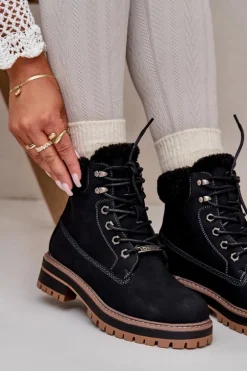 Ocieplane Trapery Damskie Big Star OO274A287 Czarne