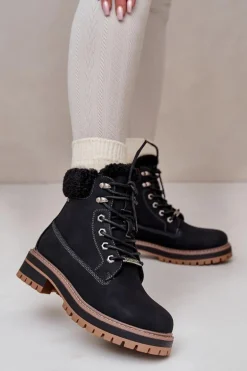 Ocieplane Trapery Damskie Big Star OO274A287 Czarne