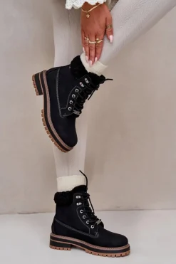 Ocieplane Trapery Damskie Big Star OO274A287 Czarne