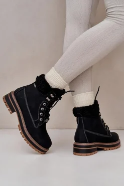 Ocieplane Trapery Damskie Big Star OO274A287 Czarne