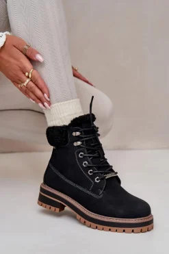 Ocieplane Trapery Damskie Big Star OO274A287 Czarne