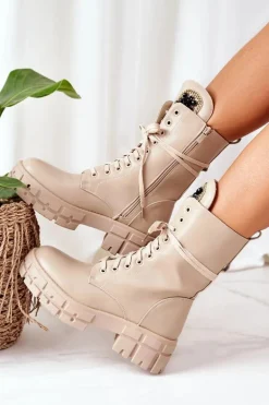 Ocieplane Workery Z Kamieniami Beżowe Hadley