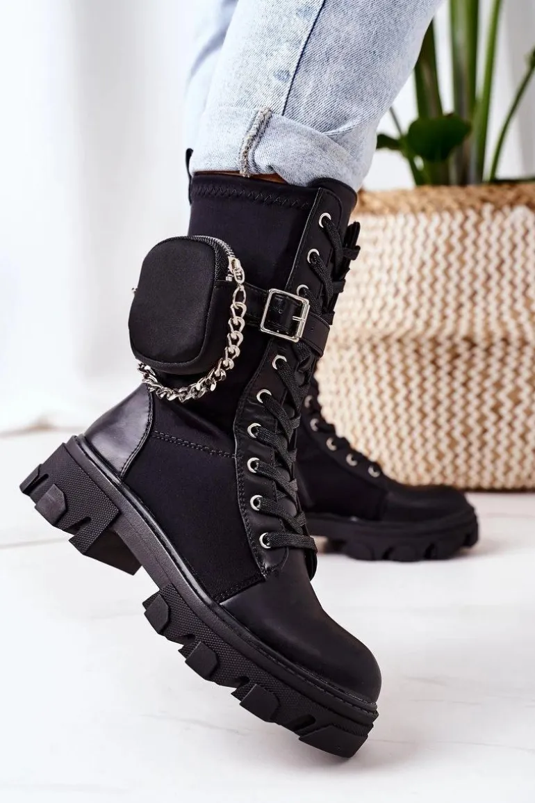 Ocieplane Workery Z Nerką Czarne Look At Me