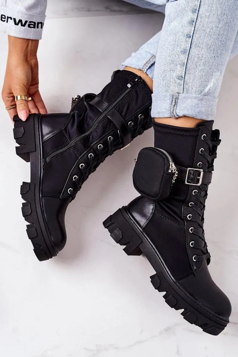 Ocieplane Workery Z Nerką Czarne Look At Me