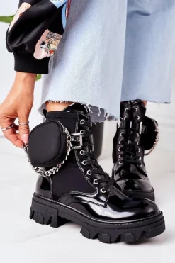 Ocieplane Workery Z Nerką Czarne Get The Look