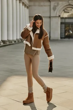 Ocieplane Zamszowe Śniegowce Na Platformie Big Star OO274A212 Brązowe