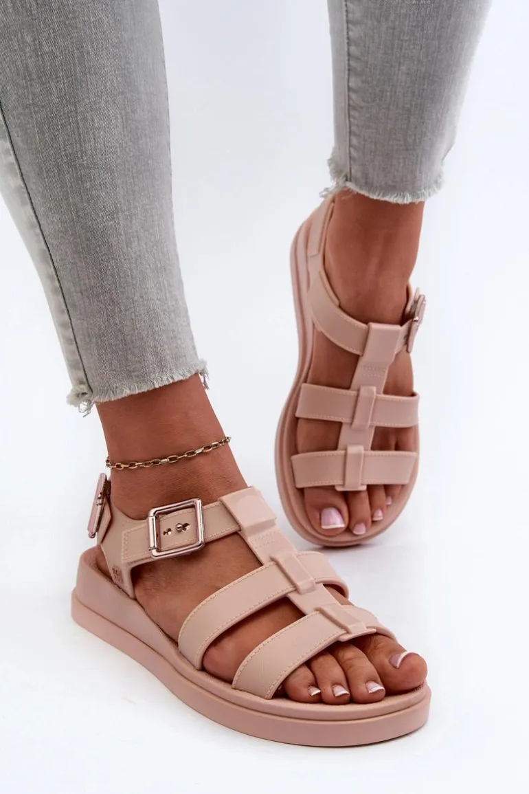 Pachnące Gładkie Sandały Damskie ZAXY NN285006 Jasnoróżowe