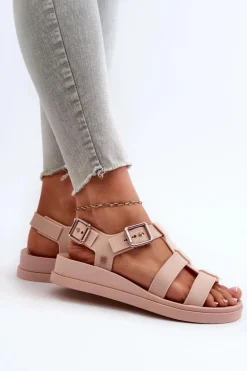 Pachnące Gładkie Sandały Damskie ZAXY NN285006 Jasnoróżowe