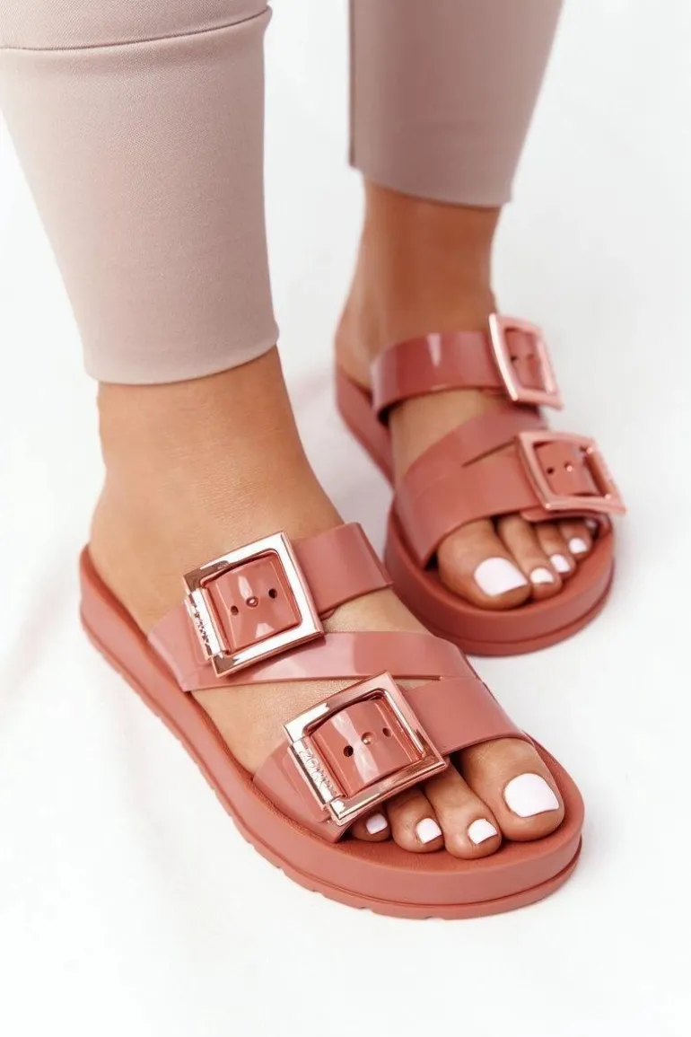 Pachnące Gumowe Klapki Eco Friendly ZAXY HH285106 Ceglaste