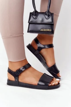 Pachnące Gumowe Sandaly Eco Friendly ZAXY HH285127 Czarne