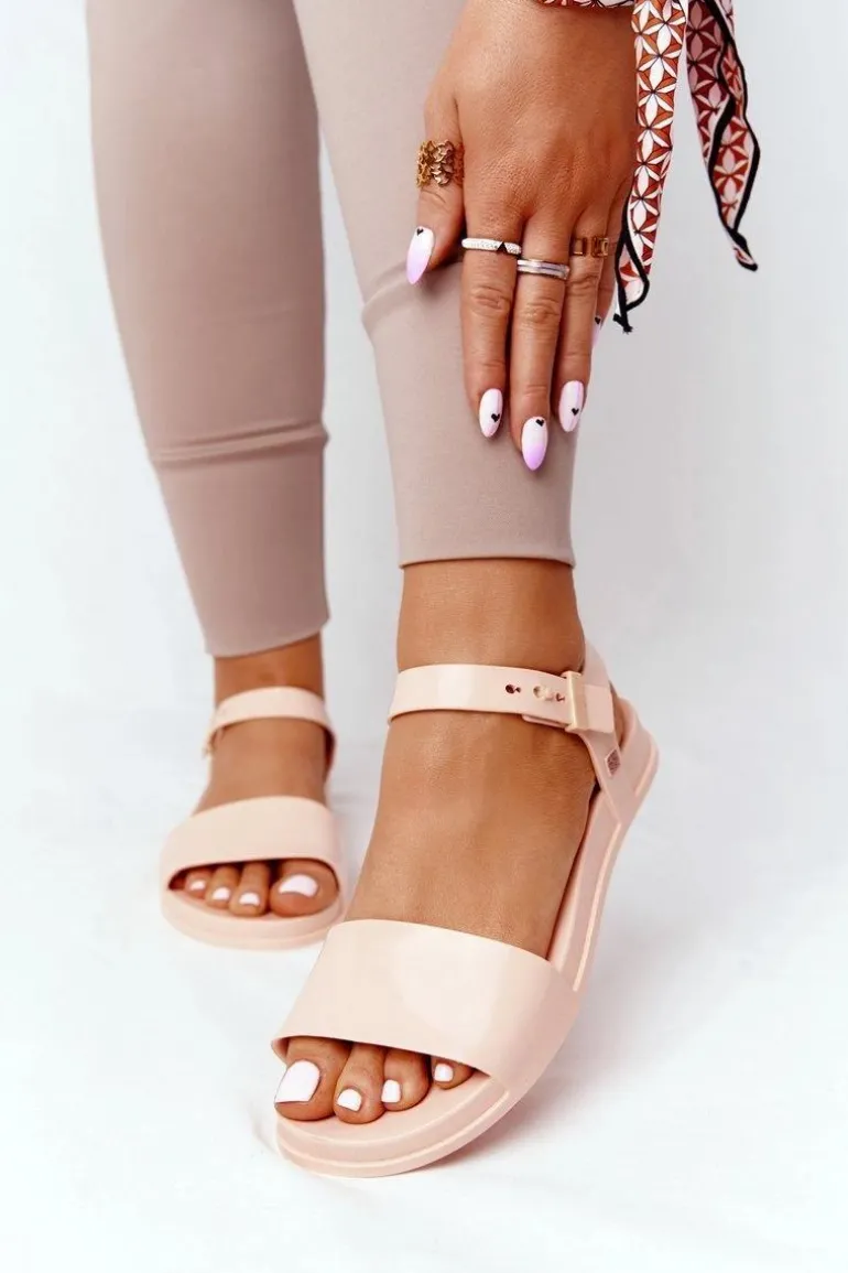 Pachnące Gumowe Sandaly Eco Friendly ZAXY HH285123 Nude