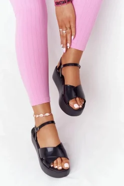 Pachnące Gumowe Sandaly Eco Friendly ZAXY HH285132 Czarne