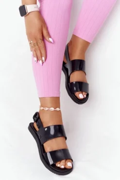 Pachnące Gumowe Sandaly Eco Friendly ZAXY HH285163 Czarne