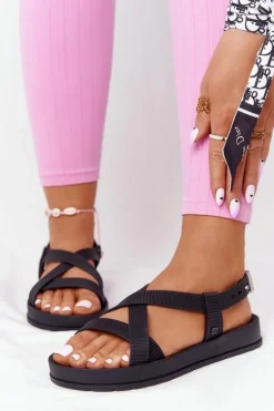 Pachnące Gumowe Sandaly Eco Friendly ZAXY HH285168 Czarne