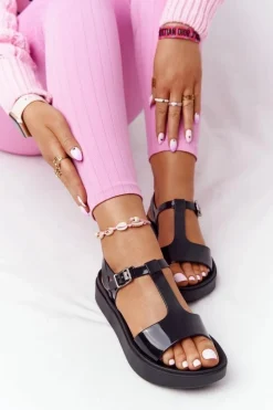 Pachnące Gumowe Sandaly Eco Friendly ZAXY HH285116 Czarne